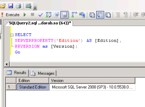 How to Find SQL Server Edition Information
