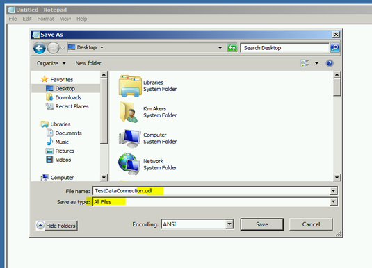 How to Test Connection to SQL Server Using UDL File