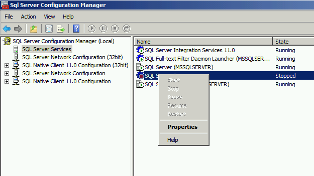 SQL Server Browser SQL Configuration Manager Nothing