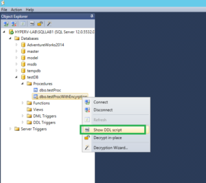How To Decrypt Stored Procedure In SQL Server - Mohammad Darab