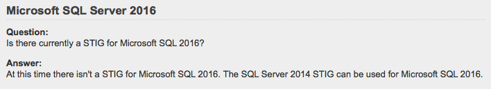 How To STIG SQL Server 2016