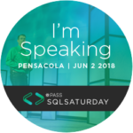 SQL Saturday Pensacola 2018